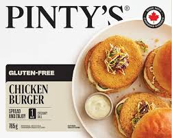Pintys Chicken Burgers Breaded Gluten Free [765g]