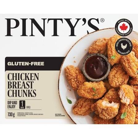 Pinty's Chicken Breast Chunks Gluten Free [730g]