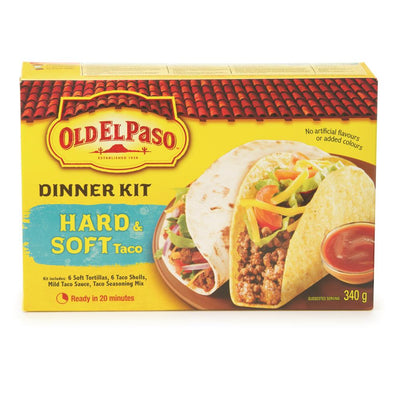 Old El Paso Hard & Soft Taco Kit [340g]