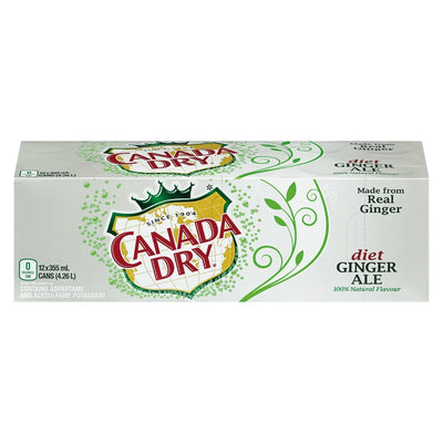 Canada Dry Diet Ale FridgeMate 12pk [355ml]