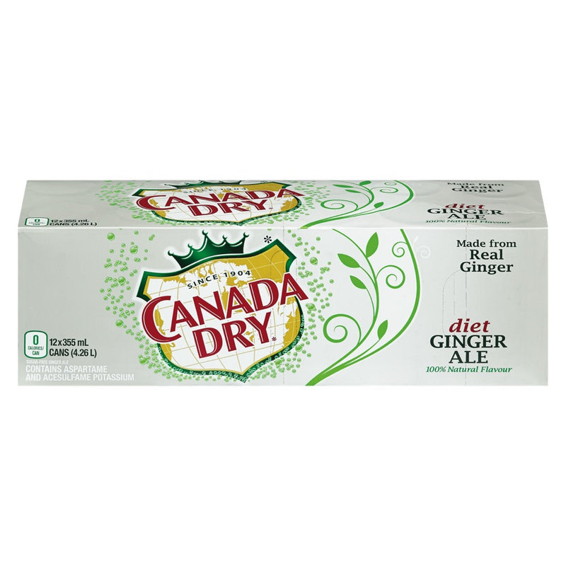 Canada Dry Diet Ale FridgeMate 12pk [355ml]