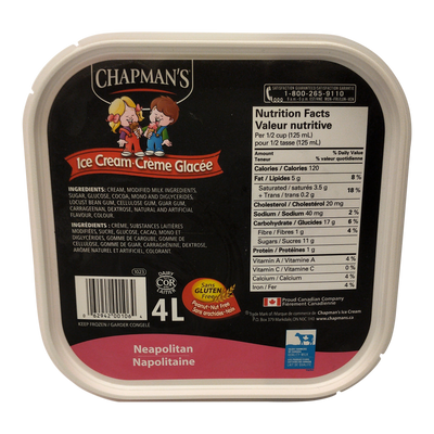 Chapman Ice Cream Neopolitan [4l]