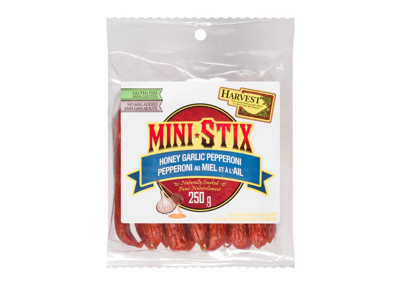 Harvest Mini Stix Honey Garlic Pepperoni [250g]