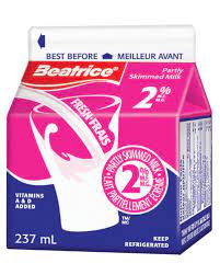Beatrice 2% Milk [237ml]