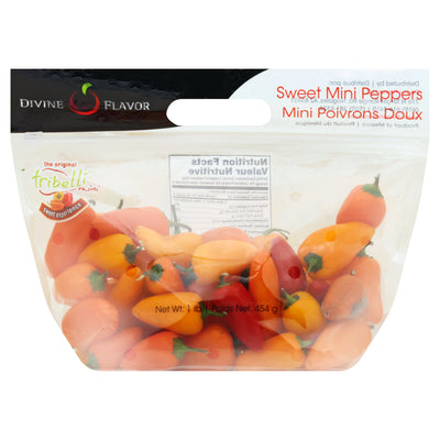Divine Flavor Sweet Mini Peppers, 454 g