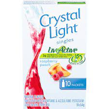 Crystal Light Singles Raspberry Peach [10pk]