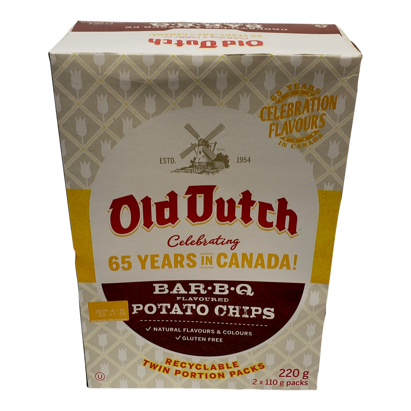 Old Dutch Bar-B-Q Chips Box [220g]