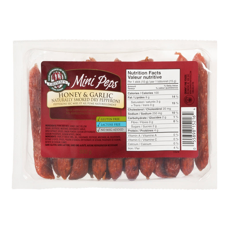 Grimms Mini Peps Honey Garlic [250g]