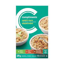 Compliments Instant Oatmeal Variety Pack 313gr