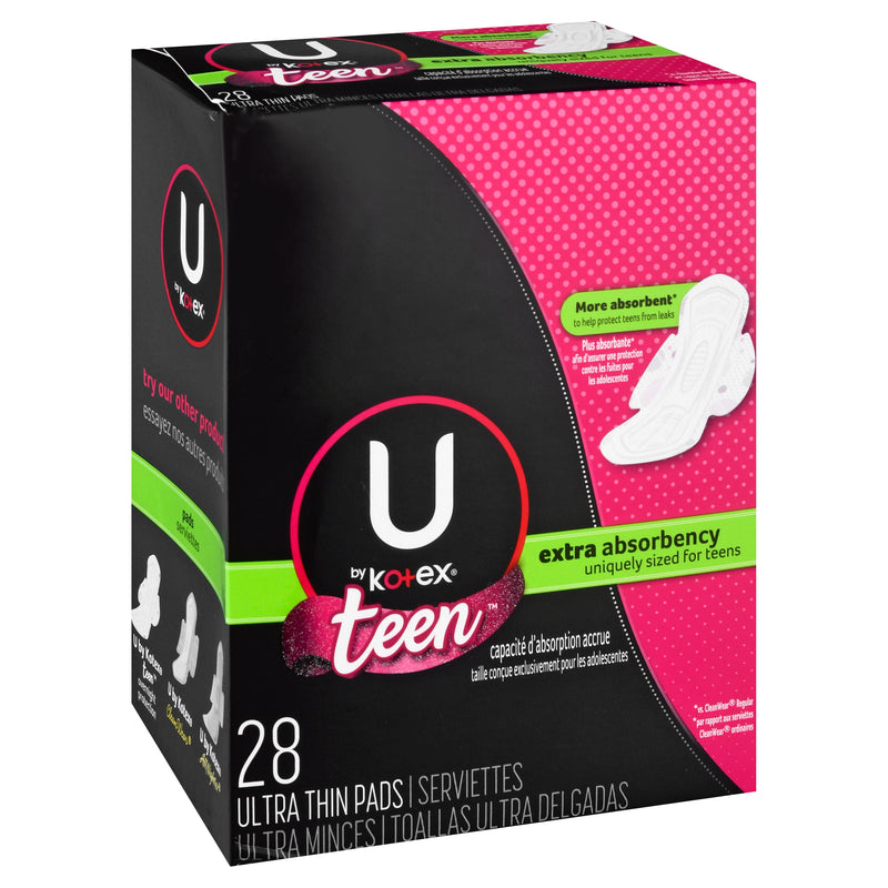Kotex U Teen Thin Pads [28pk]