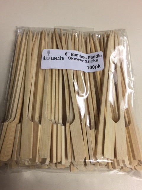 Bamboo Skewer Paddles 100pk