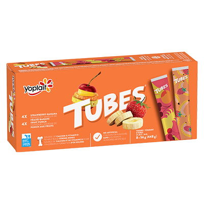 Yop Tubes Strawberry Banana [8pk]