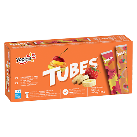 Yop Tubes Strawberry Banana [8pk]