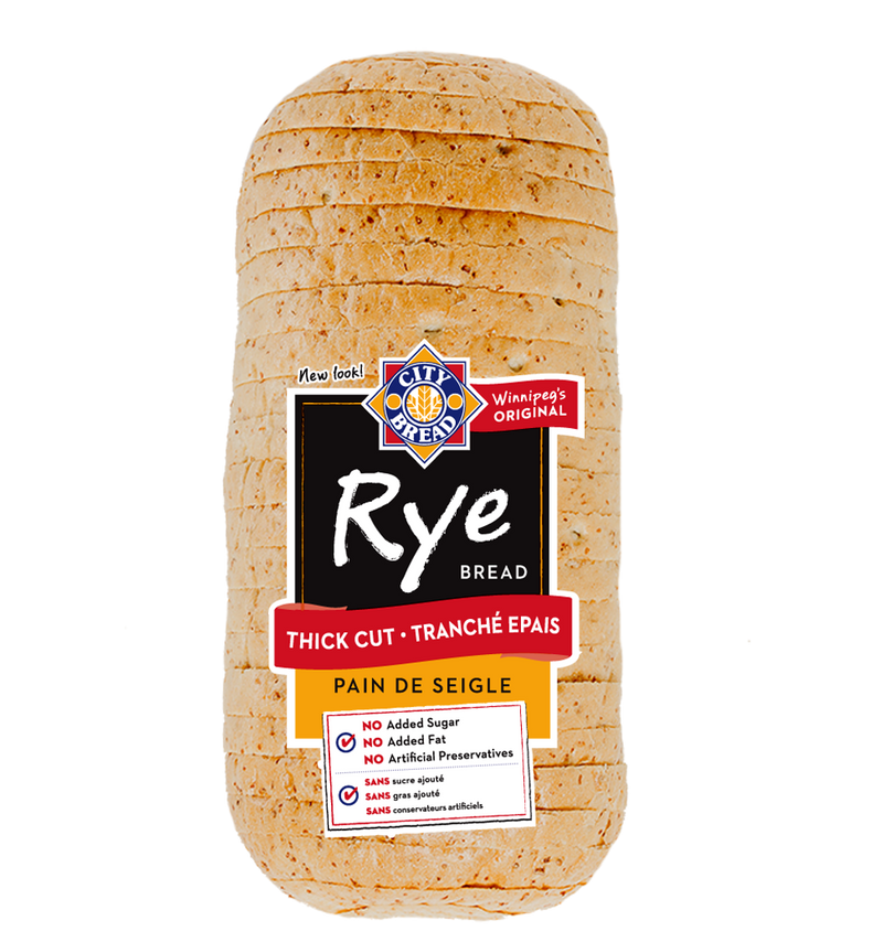 City Rye Bread Thick Sliced [900g]