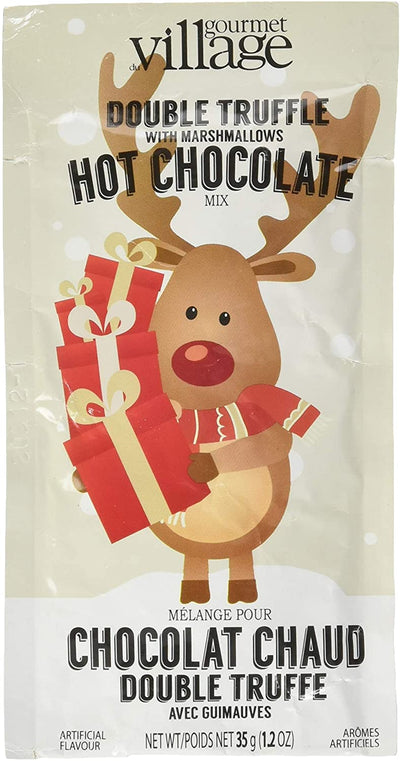 Gourmet Du Village Double Truffle With Marshmallows Hot Chocolate Mix, 35 g