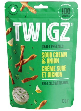 Twigz Sour Cream & Onion Bretzels 130g