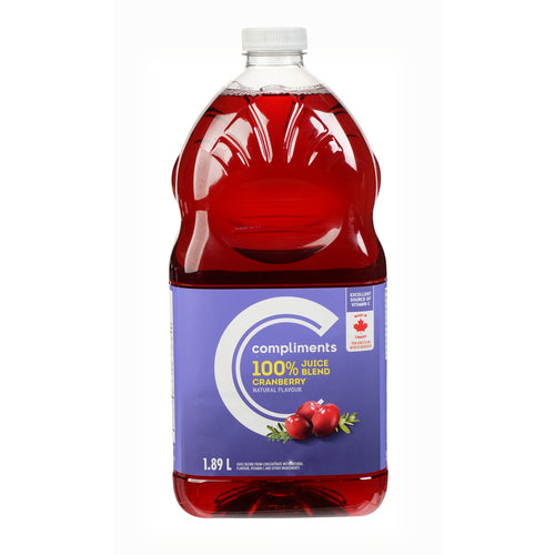 Compliments Cranberry 100% Juice [1.89l]