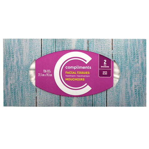 Compliments Facial Tissue 2Ply [126pk]