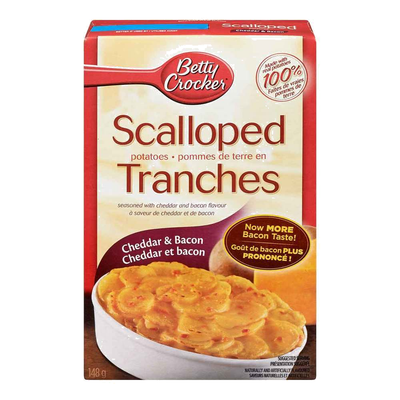Betty Crocker Cheddar Bacon Scalloped Potatoes [148g]