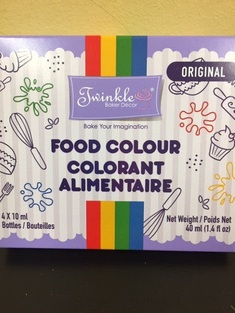 Twinkle Food Colouring Origina [4pk]