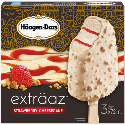 HaagenDazsBarsStrwCheesecake [3pk]