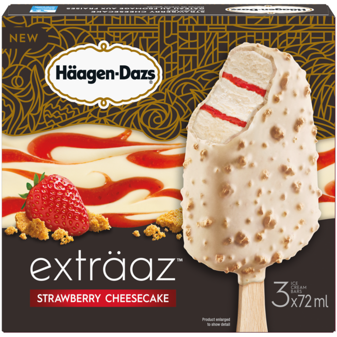 HaagenDazsBarsStrwCheesecake [3pk]