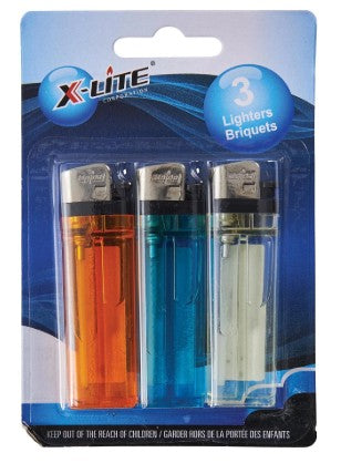 X-Lite 3-pc Disposable Lighter