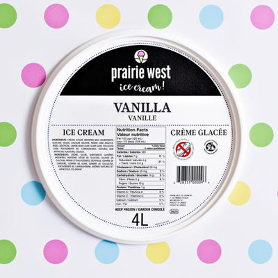 Prairie West Vanilla Ice Cream [4l]
