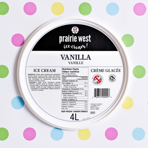 Prairie West Vanilla Ice Cream [4l]