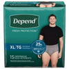 Depends Fit-Flex Mens XL [15pk]