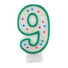 Number 9 Birthday Candle