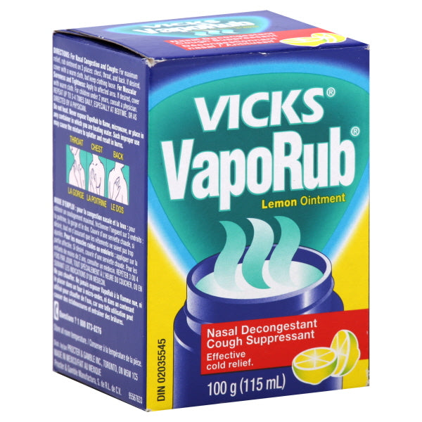 Vicks Lemon Scent Vapo Rub [115ml]