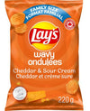 Lays Wavy Ched & Sour Cream [220g]