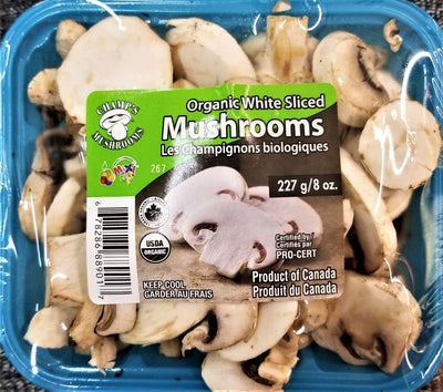 White Sliced Whole Mushrooms [227g]