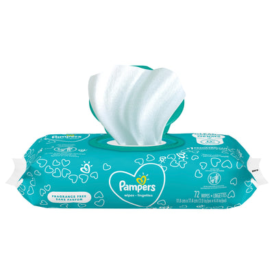 Pampers Unscented Wipes [72pk]