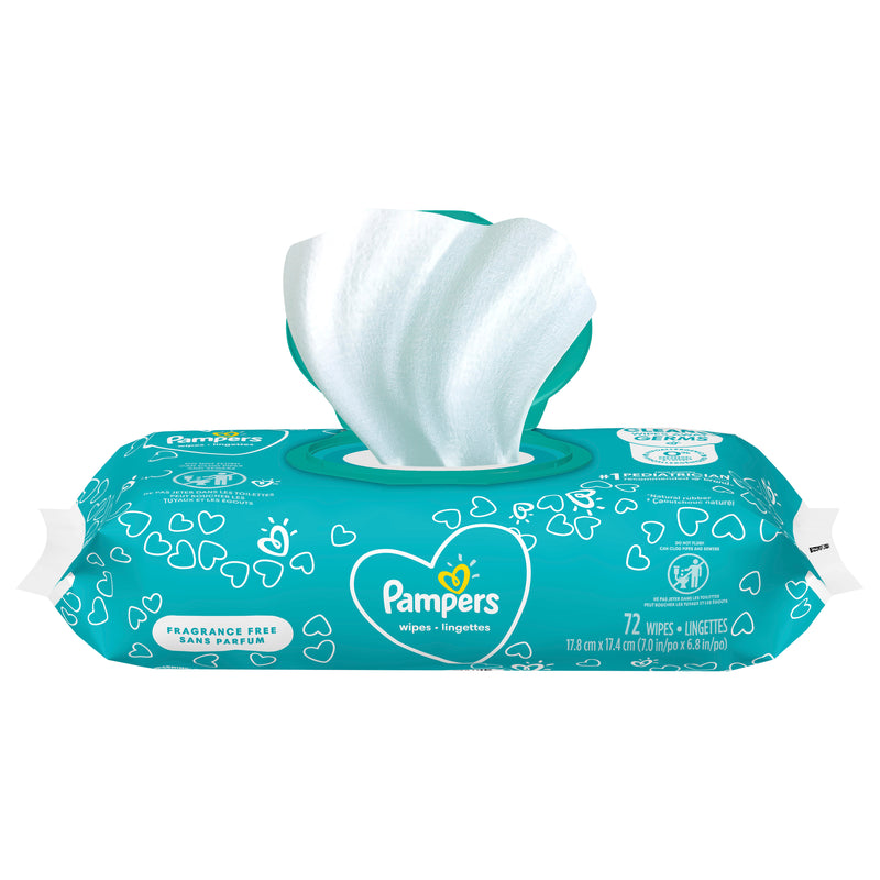 Pampers Unscented Wipes [72pk]