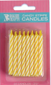 Yellow Candles 24pk [24 pkg]