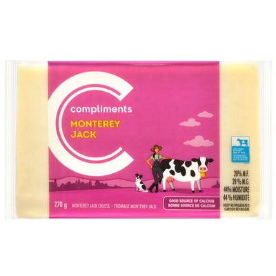 Compliments Monterey Jack Cheese [270g]